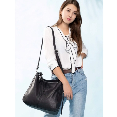 Generic Women's PU Leather Zipper Handbag (Black) Generic Women's PU Leather Zipper Handbag (Black)