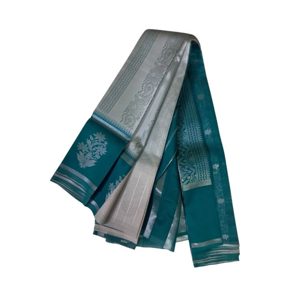 Generic Women's Soft Silk Wooven Saree With Unstitched Blouse 5.5Mtr (Silver) Generic Women's Soft Silk Wooven Saree With Unstitched Blouse 5.5Mtr (Silver)