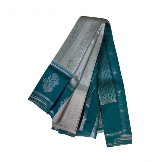 Generic Women's Soft Silk Wooven Saree With Unstitched Blouse 5.5Mtr (Silver) Generic Women's Soft Silk Wooven Saree With Unstitched Blouse 5.5Mtr (Silver)