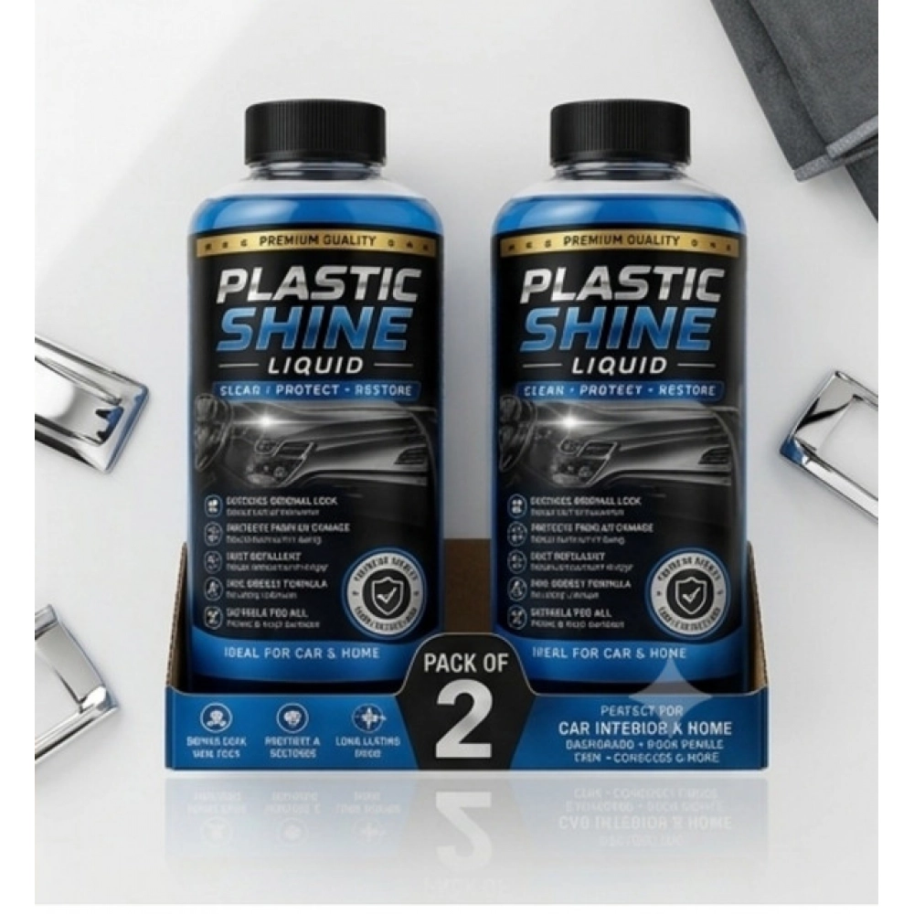 Generic Pack of 2 Plastic Shine Liquid Bottles 100 ML - Image 4