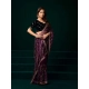 Generic Women's Net Sequence Saree With Unstitched Blouse 5.5Mtr (Purple) Generic Women's Net Sequence Saree With Unstitched Blouse 5.5Mtr (Purple)