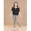 Generic Girl's Cotton Lycra Floral Elasticated Jeggings (Multicolor) Generic Girl's Cotton Lycra Floral Elasticated Jeggings (Multicolor)