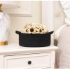 Generic Cotton 8x3 Inch Round Bedside Organizer With Out Lid (Black) Generic Cotton 8x3 Inch Round Bedside Organizer With Out Lid (Black)