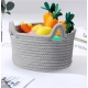 Generic Cotton Pack Of_1 Cat Basket 8x4 Inch Storage Basket For Clothes (Grey)