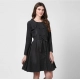 Generic Women's Denim Washed Long Sleeves Dress (Black) Generic Women's Denim Washed Long Sleeves Dress (Black)
