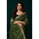 Generic Women's Net Sequence Saree With Unstitched Blouse 5.5Mtr (Green) Generic Women's Net Sequence Saree With Unstitched Blouse 5.5Mtr (Green)
