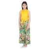 Generic Girl's Rayon Flamingo Print Sleeveless Jumpsuit (Yellow-Multicolor) Generic Girl's Rayon Flamingo Print Sleeveless Jumpsuit (Yellow-Multicolor)