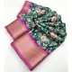 Generic Women's Cotton Silk Floral Printed Saree With Unstitched Blouse 5.5Mtr (Green) Generic Women's Cotton Silk Floral Printed Saree With Unstitched Blouse 5.5Mtr (Green)