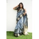 Generic Women's Soft Lichi Silk Printed Saree With Unstitched Blouse 5.5Mtr (Grey) Generic Women's Soft Lichi Silk Printed Saree With Unstitched Blouse 5.5Mtr (Grey)