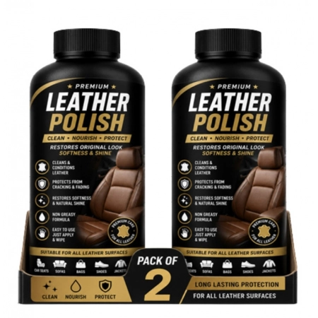 Generic Pack of 2 Leather Polish Liquid Bottles 100 ML Generic Pack of 2 Leather Polish Liquid Bottles 100 ML