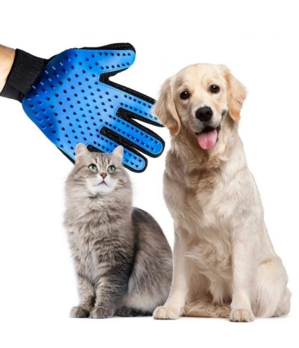 Generic Pack of 2_5-Finger Deshedding Glove – Pet Hair Remover And Grooming Gloves (Color: Assorted )