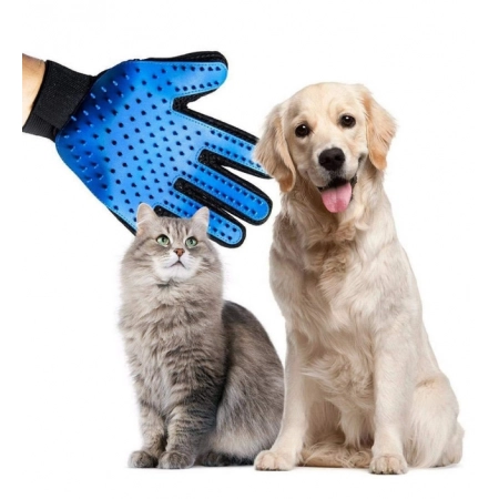 Generic Pack of 2_5-Finger Deshedding Glove – Pet Hair Remover And Grooming Gloves (Color: Assorted )