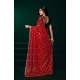 Generic Women's Net Sequence Saree With Unstitched Blouse 5.5Mtr (Red) Generic Women's Net Sequence Saree With Unstitched Blouse 5.5Mtr (Red)
