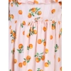 Generic Girl's Rayon Printed Sleeveless Dress (Orange) Generic Girl's Rayon Printed Sleeveless Dress (Orange)