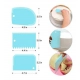 Generic Pack of 5_Plastic Dough And Cake Scraper Set – 3 Pieces (Color: Assorted))