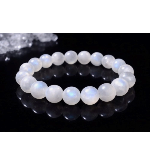 Generic Natural Crystal 8mm Moonstone Bracelet (White) Generic Natural Crystal 8mm Moonstone Bracelet (White)