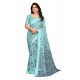 Generic Women's Georgette Printed Saree With Unstitched Blouse 5.5Mtr (Blue) Generic Women's Georgette Printed Saree With Unstitched Blouse 5.5Mtr (Blue)