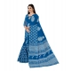 Generic Women's Soft Pure Cotton Printed Saree With Unstitched Blouse 5.5Mtr (Blue) Generic Women's Soft Pure Cotton Printed Saree With Unstitched Blouse 5.5Mtr (Blue)