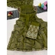 Generic Women's Chiffon Embroidered Saree With Unstitched Blouse 5.5Mtr (Olive Green) Generic Women's Chiffon Embroidered Saree With Unstitched Blouse 5.5Mtr (Olive Green)