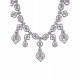 Generic Women's Brass Silver Plated Necklace set (Pink) Generic Women's Brass Silver Plated Necklace set (Pink)