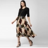 Generic Women's Satin Pleated Elasticated Skirt (Multicolor)