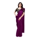 Generic Women's Satin Printed Saree With Unstitched Blouse 5.5Mtr (Purple) Generic Women's Satin Printed Saree With Unstitched Blouse 5.5Mtr (Purple)