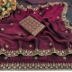Generic Women's Satin Embellished Saree With Unstitched Blouse 5.5Mtr (Wine-Toned) Generic Women's Satin Embellished Saree With Unstitched Blouse 5.5Mtr (Wine-Toned)