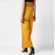 Generic Women's Polyester Solid Smocked Trousers (Yellow) Generic Women's Polyester Solid Smocked Trousers (Yellow)