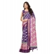 Generic Women's Cotton Blend Printed Saree With Unstitched Blouse 5.5Mtr (Purple) Generic Women's Cotton Blend Printed Saree With Unstitched Blouse 5.5Mtr (Purple)