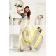 Generic Women's Faux Linen Floral Print Ready to wear Saree With Unstitched Blouse 5.5Mtr (Off_White)
