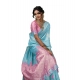 Generic Women's Linen Cotton Printed Saree With Unstitched Blouse 5.5Mtr (Sky Blue) Generic Women's Linen Cotton Printed Saree With Unstitched Blouse 5.5Mtr (Sky Blue)