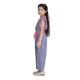 Generic Girl's Cotton Striped Flutter Jumpsuit (Blue-Pink) Generic Girl's Cotton Striped Flutter Jumpsuit (Blue-Pink)