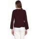 Generic Women's Polyester Diagonal Cut Long Sleeves Blazer (Maroon) Generic Women's Polyester Diagonal Cut Long Sleeves Blazer (Maroon)