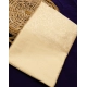 Generic Women's Litchi silk Printed Saree With Unstitched Blouse (Gold)