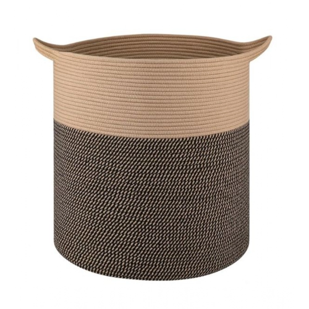 Generic Cotton 12x14 Inch - Mix Storage Basket For Clothes With Out Lid (Dark-Brown)