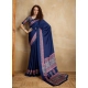 Generic Women's Satin Crepe Printed Saree With Unstitched Blouse 5.5Mtr (Navy Blue) Generic Women's Satin Crepe Printed Saree With Unstitched Blouse 5.5Mtr (Navy Blue)