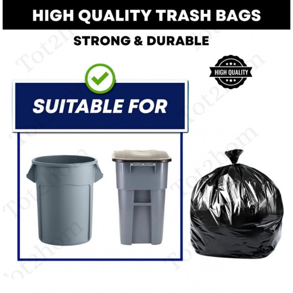 Generic Pack of 3 Biodegradeable Vegetable-Paper 25 x 30 Inches Garbage Bag (Black) - Image 4