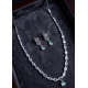 Generic Women's Brass Silver Plated Necklace set (Turquoise) Generic Women's Brass Silver Plated Necklace set (Turquoise)