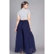 Generic Women's Pack of 1 Georgette Solid High Rise Wide Leg Flared Palazzo Pants with Elastic Waist (Navy Blue) Generic Women's Pack of 1 Georgette Solid High Rise Wide Leg Flared Palazzo Pants with Elastic Waist (Navy Blue)