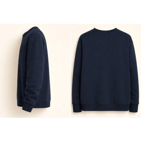 Generic Men's Cotton Spray Dyeing T-shirt (Black)