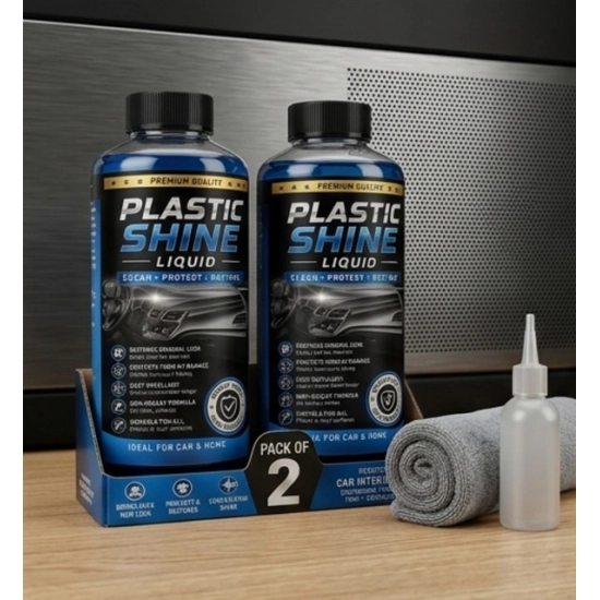 Generic Pack of 2 Plastic Shine Liquid Bottles 100 ML