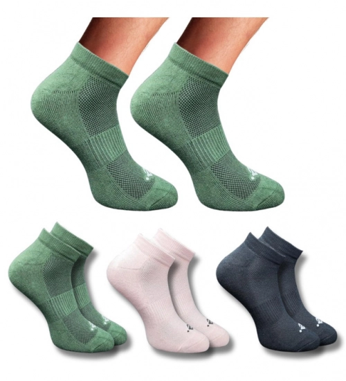 Generic 3_Pair Set Unisex Casual Cotton Printed Low Cut Socks (Multicolor)