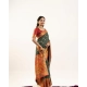 Generic Women's Faux_Banarasi Woven Motifs Saree With Unstitched Blouse 5.5Mtr (Dark_Green) Generic Women's Faux_Banarasi Woven Motifs Saree With Unstitched Blouse 5.5Mtr (Dark_Green)