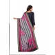 Generic Women's chanderi silk  Printed Dupatta (Black, Length: 2 Mtr)
