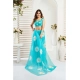 Generic Women's Linen Cotton Printed Ready To Wear Saree With Unstitched Blouse 5.5 Mtr (Aqua_Blue) Generic Women's Linen Cotton Printed Ready To Wear Saree With Unstitched Blouse 5.5 Mtr (Aqua_Blue)