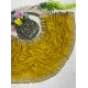 Generic Women's Star Georgette Embroidered Saree With Unstitched Blouse 5.5Mtr (Mustard Yellow)
