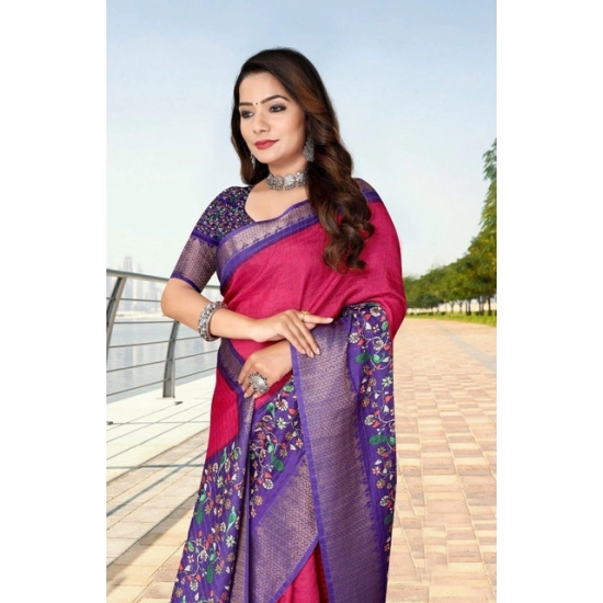 Generic Women's Cotton Silk Printed Saree With Unstitched Blouse 5.5Mtr (Multicolor) Generic Women's Cotton Silk Printed Saree With Unstitched Blouse 5.5Mtr (Multicolor)