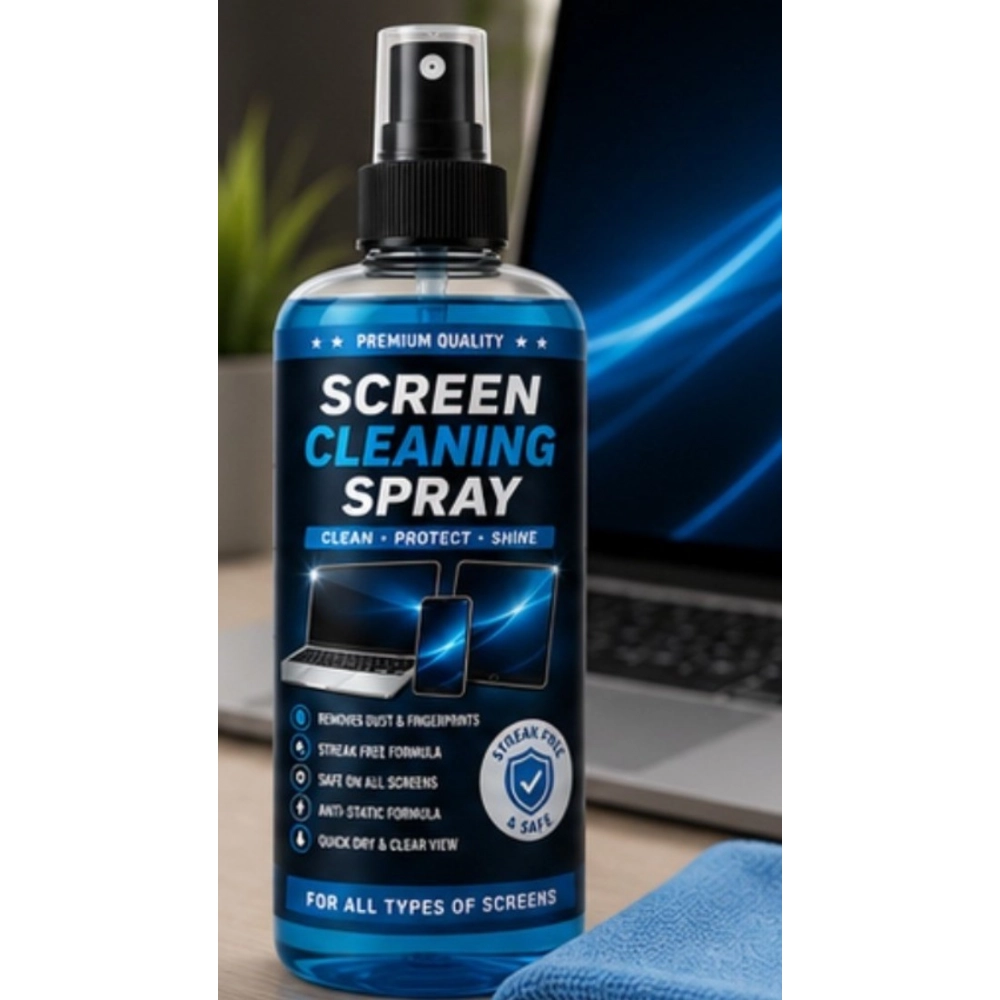 Generic Pack of 2 Screen Cleaning Liquid Spray Bottles 100 ML - Image 3