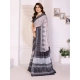 Generic Women's Linen Cotton Printed Saree With Unstitched Blouse 5.5Mtr (White & Black) Generic Women's Linen Cotton Printed Saree With Unstitched Blouse 5.5Mtr (White & Black)