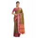 Generic Women's Silk Blended Jaquard Woven Saree With Unstitched Blouse 5.5Mtr (Green)
